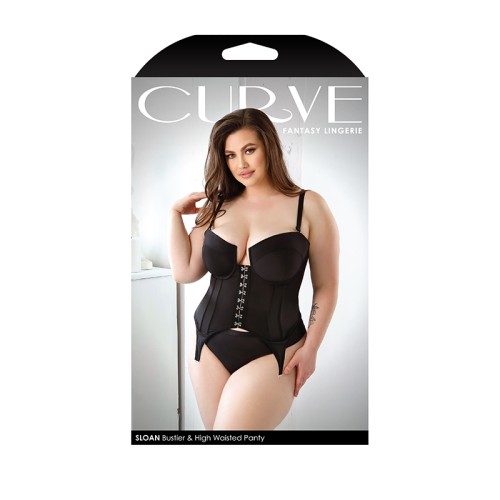 Fantasy Lingerie Curve Sloan Bustier & Panty Set for Allure