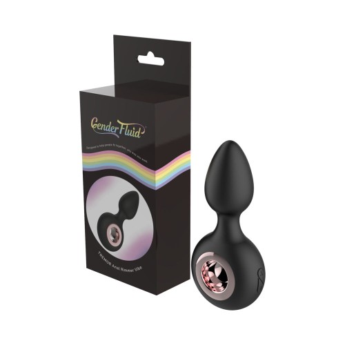 Gender Fluid Tremor Rechargeable Vibrating Plug