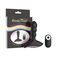 Gender Fluid Shake Vibrador Anal Recargable con Control Remoto Negro