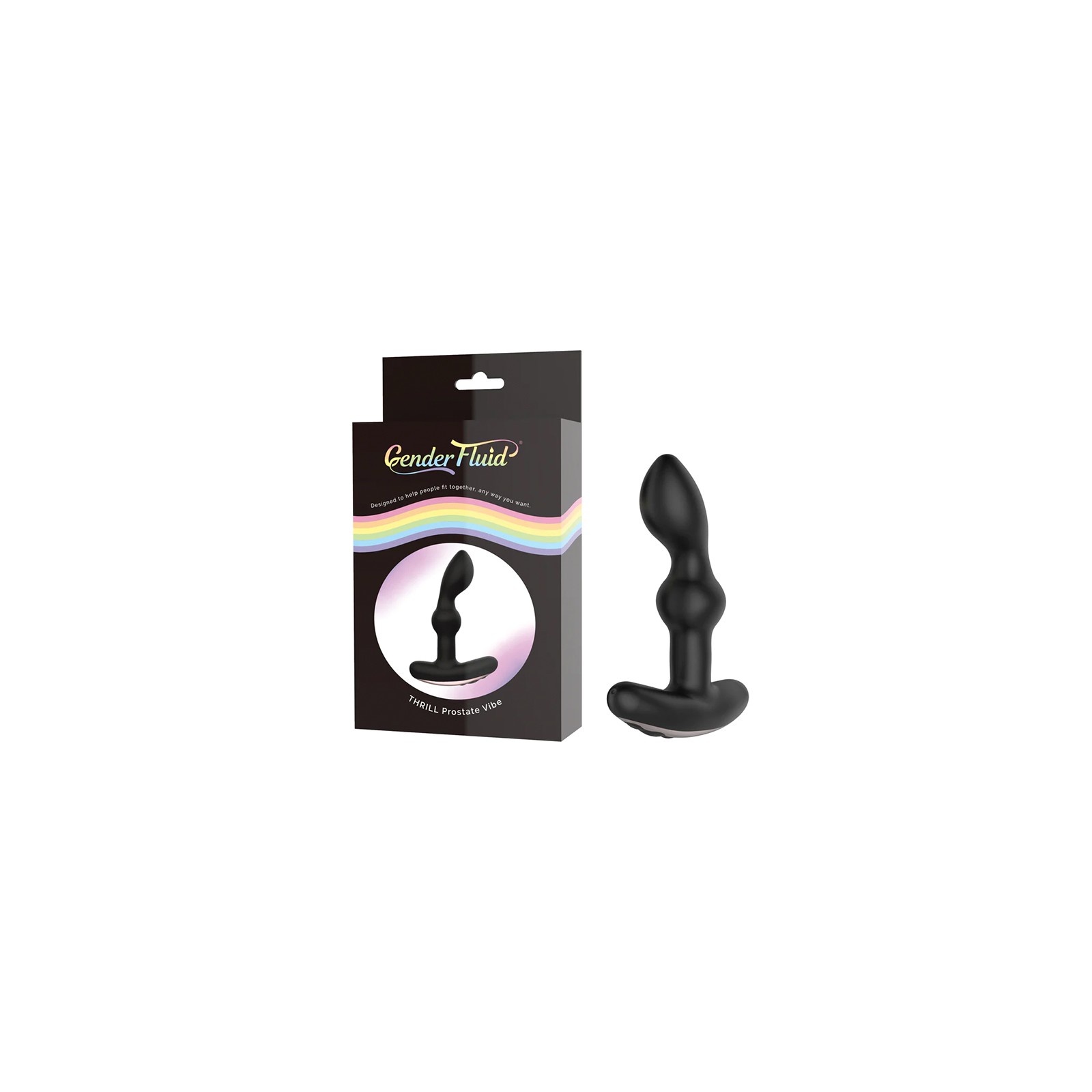 Gender Fluid Thrill Anal Vibe Silicone Black