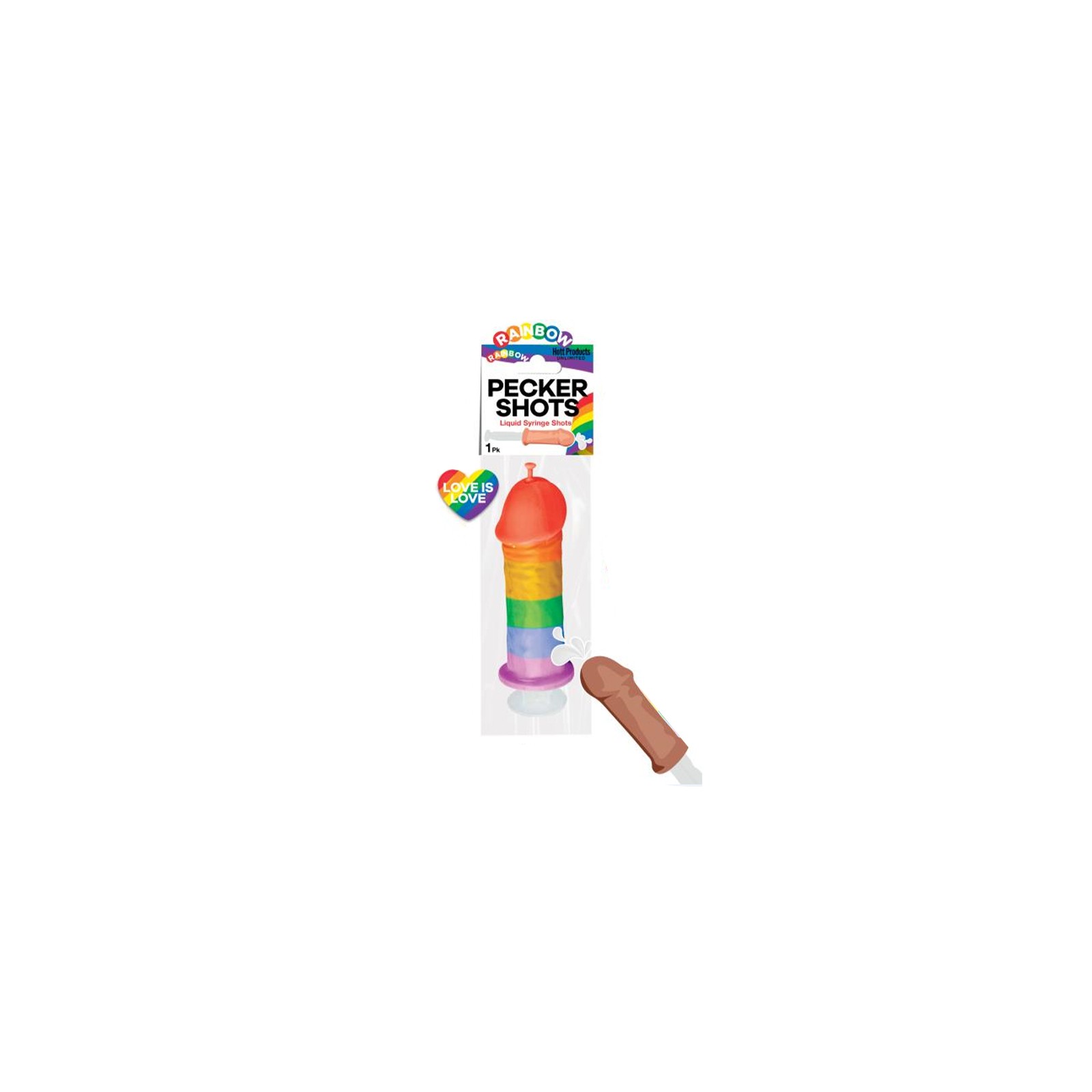 Rainbow Pecker Shot Syringe