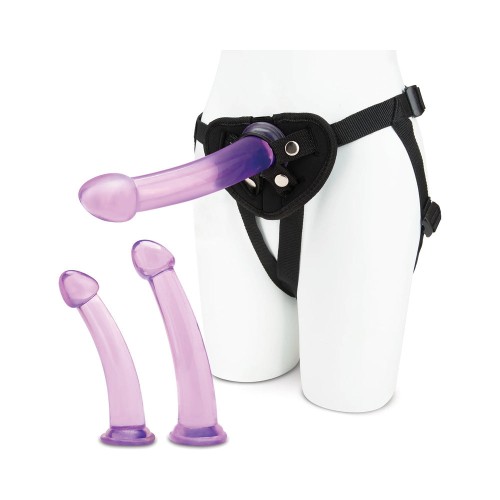 Lux Fetish Size Up Dildo Harness Set