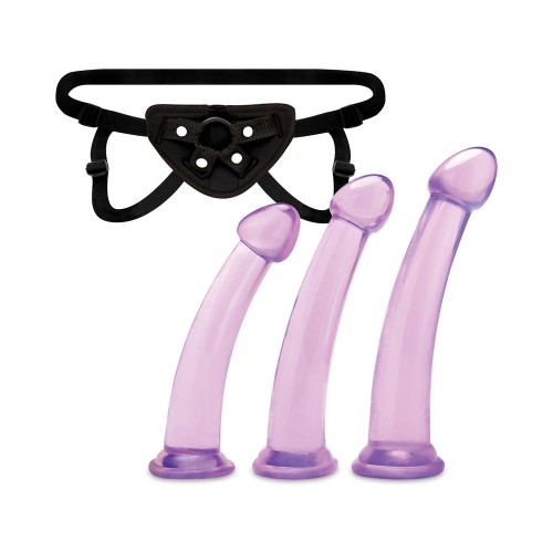 Set de Dildos y Arnés Lux Fetish Size Up