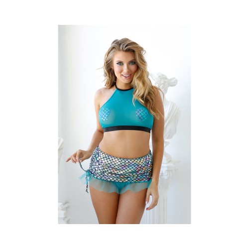 Play Beach Please Mermaid Costume Teal - Fun Outfit