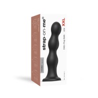 Dildo Plug con Bolas Strap-On-Me Híbrido Negro XXL