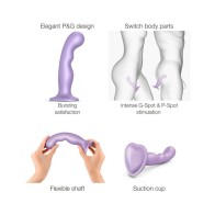 Plug Dildo Híbrido de Silicona Strap-On-Me para Juego Versátil