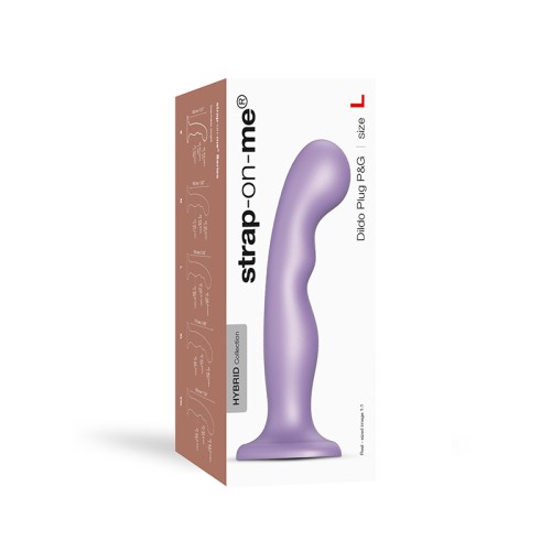 Plug Dildo Híbrido Colección Strap-On-Me P&G Lila Metálico L