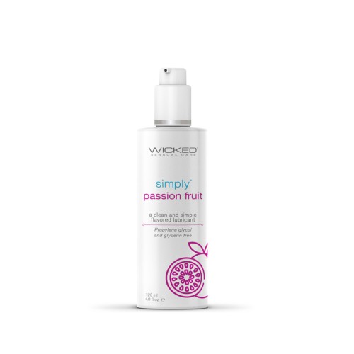 Simply Passion Fruit Flavored Water-Based Lubricant 4 oz.