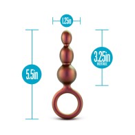 Anal Adventures Matrix Silicone Beaded Loop Plug Copper