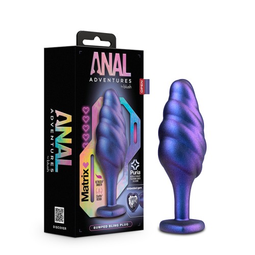 Plug Anal de Silicona Matrix con Diseño Bump Sapphire