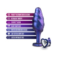 Anal Adventures Matrix Silicone Bump Plug Sapphire