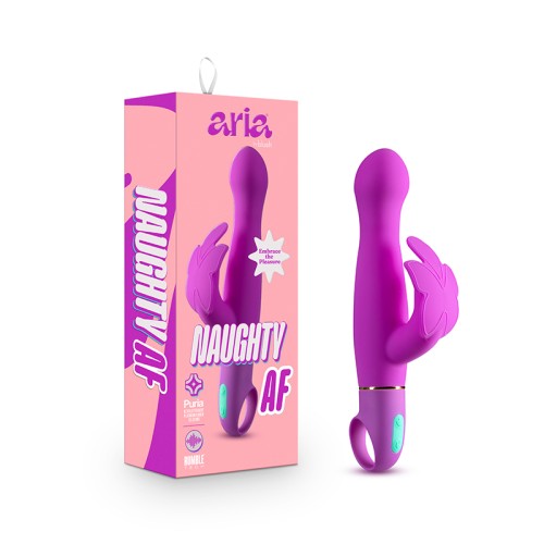 Aria Naughty AF Silicone Vibrator - Dual Stimulation