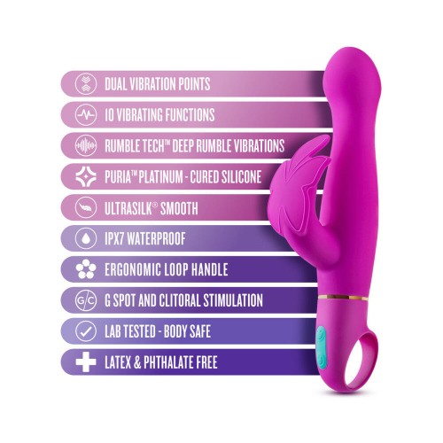 Vibrador de Silicona Aria Naughty AF - Estimulación Dual