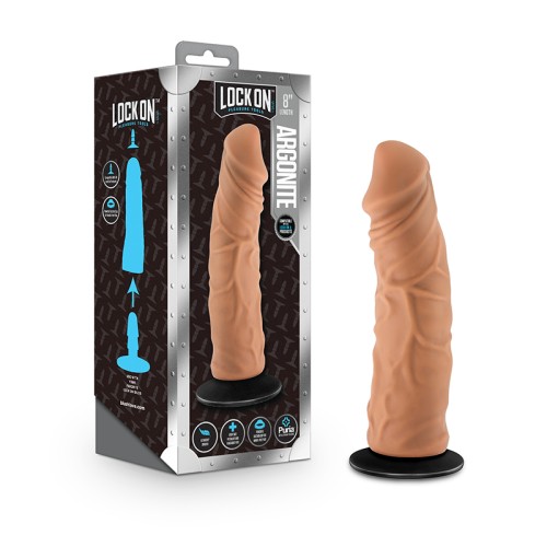 Dildo Realista de Silicona Argonite Lock On 8 pulgadas