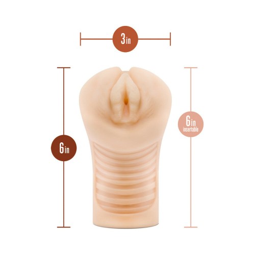 M Elite Suave + Húmedo Annabella Masturbador Vaginal con Vibrador Beige