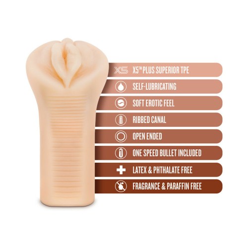 Compra M Elite Soft + Wet Veronika Estimulador de Vagina con Vibrador de Bala Beige