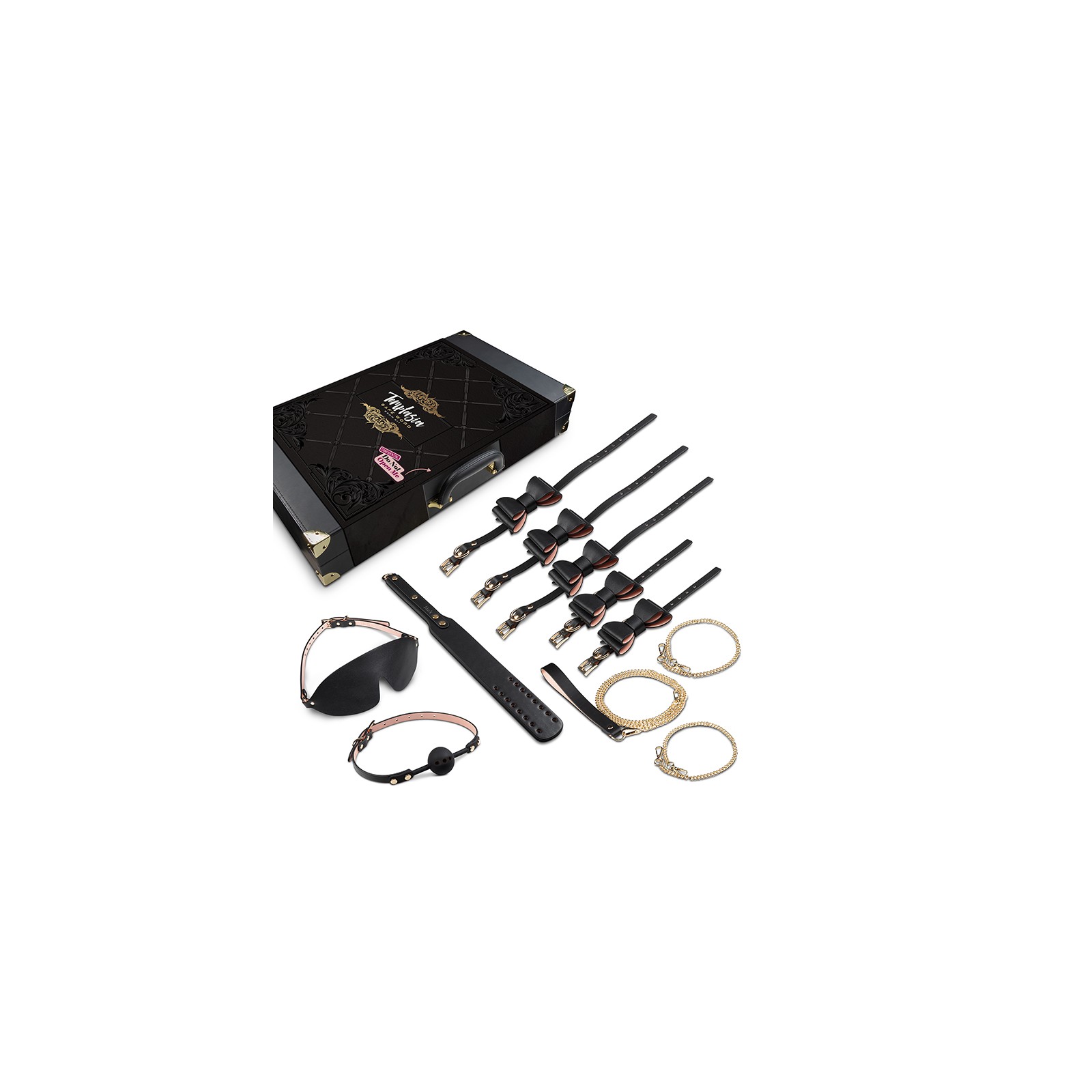 Kit de Bondage Temptasia Safe Word 10 Piezas con Maleta