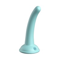 Dildo de Silicona Curioso Five de la Colección Platinum Dillio Verde Azulado