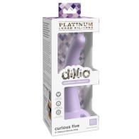 Dildo de Silicona Purple Curious Five 5 in. Dillio Platinum Collection