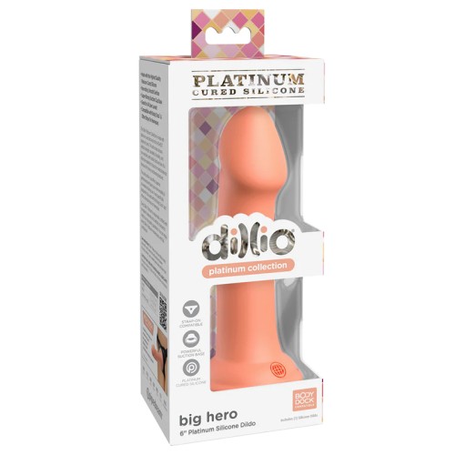 Dildo Peach Dillio Platinum Big Hero - Alta Calidad