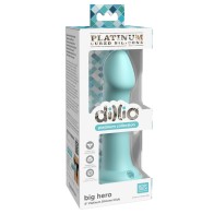 Dillio Platinum Big Hero 6-inch Silicone Dildo Teal - Premium Quality