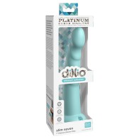 Dillio Platinum Slim Seven Silicone Dildo - Teal