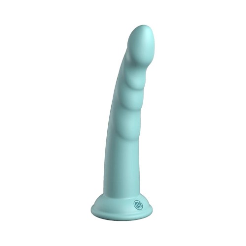 Dillio Platinum Slim Seven Silicone Dildo - Teal