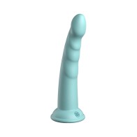 Dildo Slim Seven de Silicona Platinum - Verde Azulado