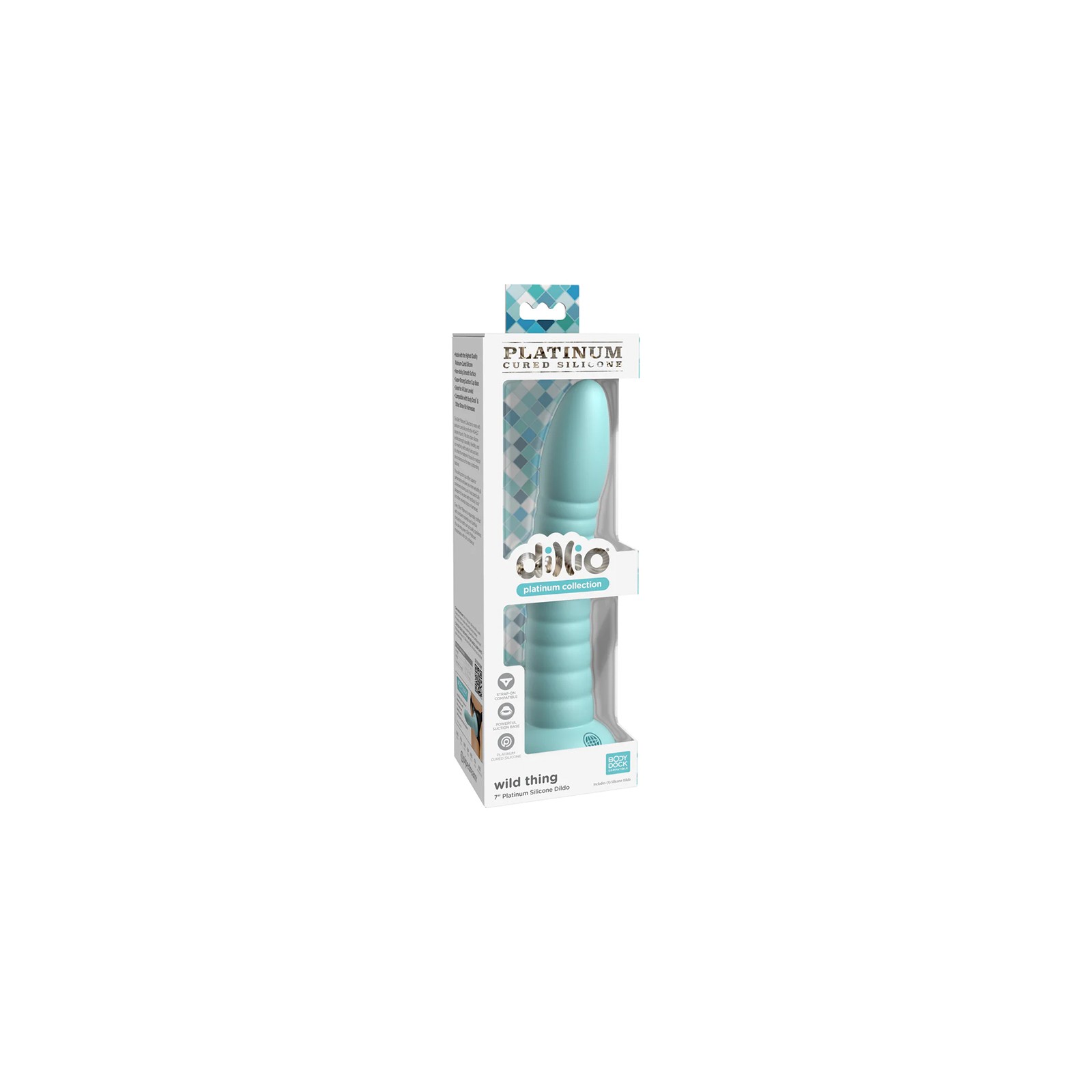 Dildo de Silicona Teal 7 in. Dillio Platinum Collection Wild Thing