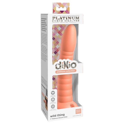 Dillio Platinum Wild Thing Silicone Dildo 7 in.