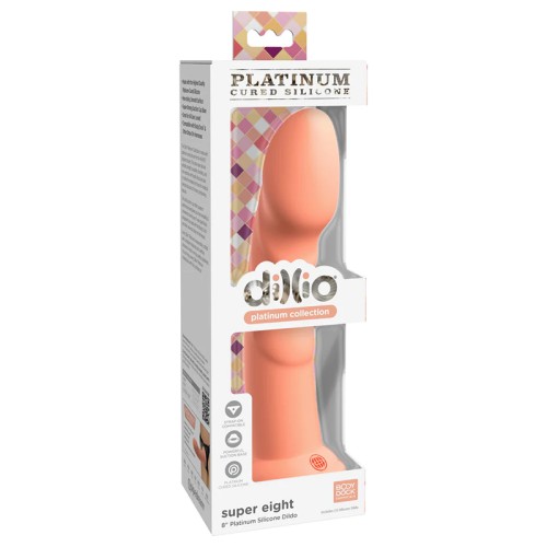 Dillio Dildo de Silicona Platinum Super Eight