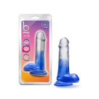 B Yours Stella Blue Dildo con Bolas - Placer Realista