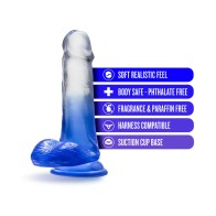 B Yours Stella Blue Dildo with Balls - Realistic Pleasure