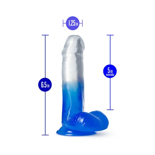 B Yours Stella Blue Dildo with Balls - Realistic Pleasure