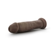 Dr. Skin Plus Dildo Posable Grueso de 9 pulgadas Marrón - Placer Realista