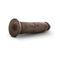 Dr. Skin Plus Thick 9-inch Posable Dildo Brown - Realistic Pleasure