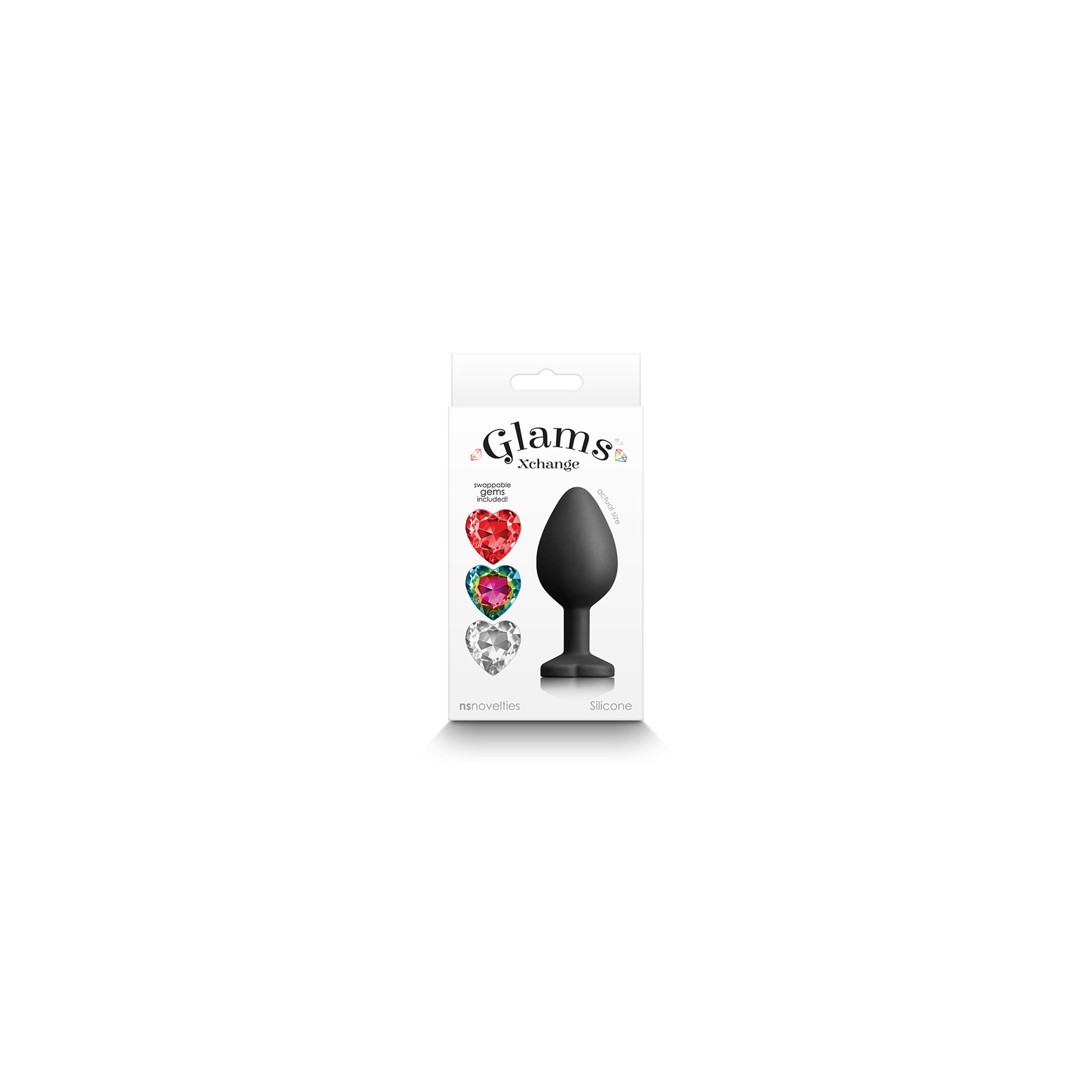 Glams Xchange Heart Anal Plug - Stylish Silicone Accessory