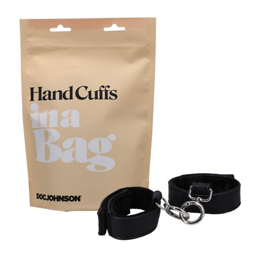 Doc Johnson Hand Cuffs Faux Leather