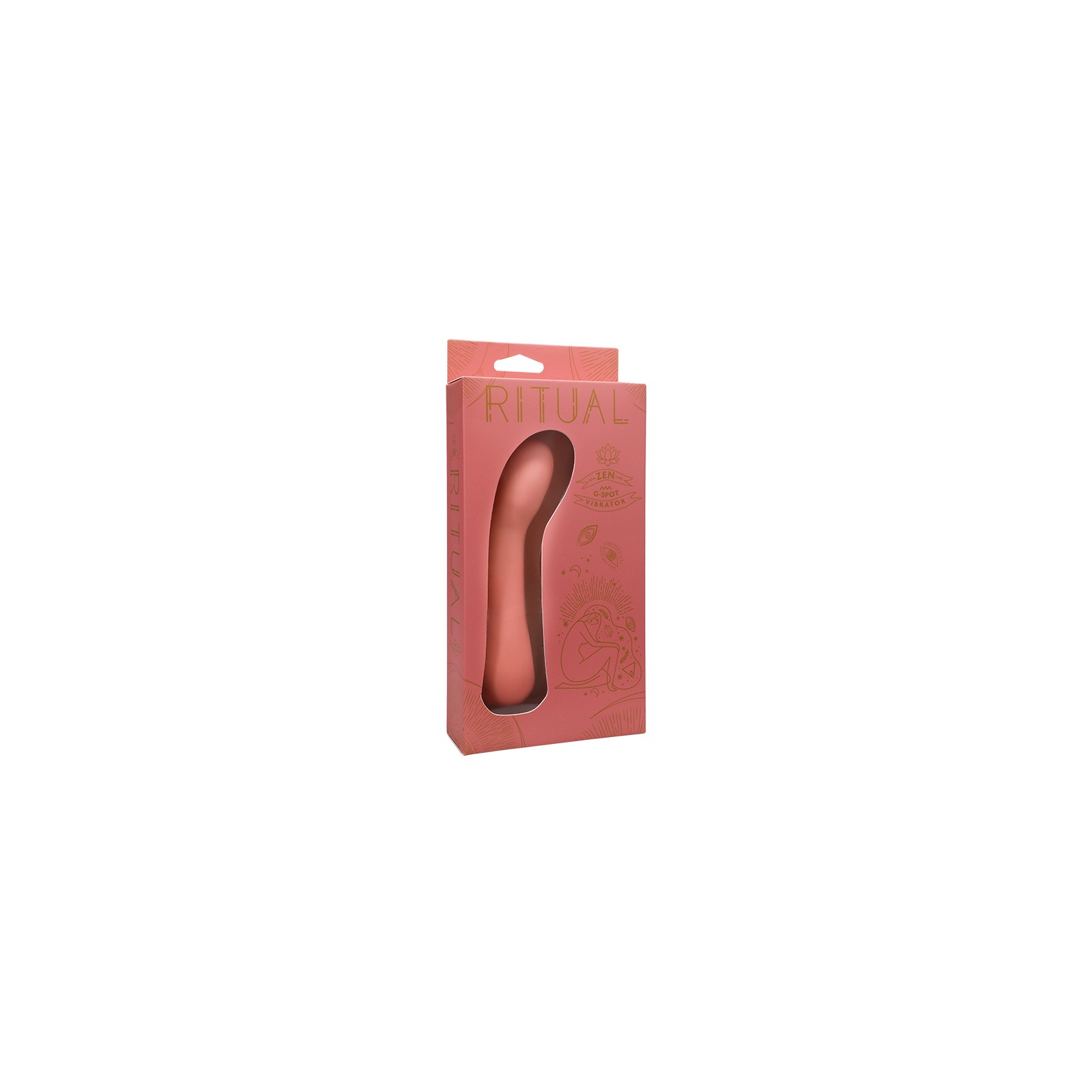 Vibrador Recargable de Silicona G-Spot RITUAL Zen Coral