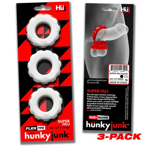 Hunkyjunk SuperHuj Cockring 3-Pack