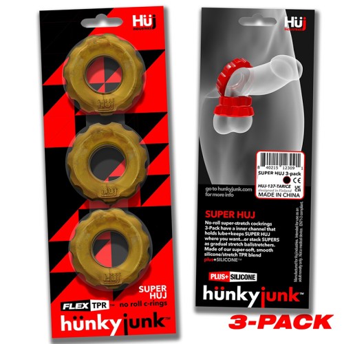 Hunkyjunk SuperHuj Cockrings 3-Pack