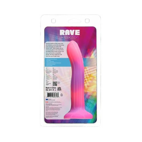 Dildo Adicción Rave Brilla en la Oscuridad de Silicona