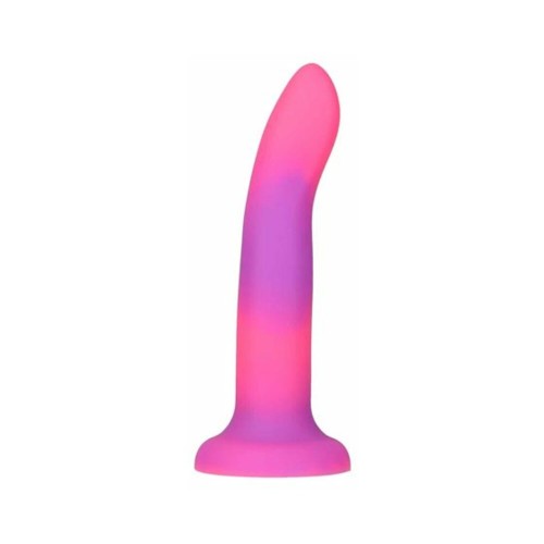 Dildo Adicción Rave Brilla en la Oscuridad de Silicona