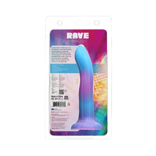 Dildo Flexible Brillante en la Oscuridad Addiction Rave