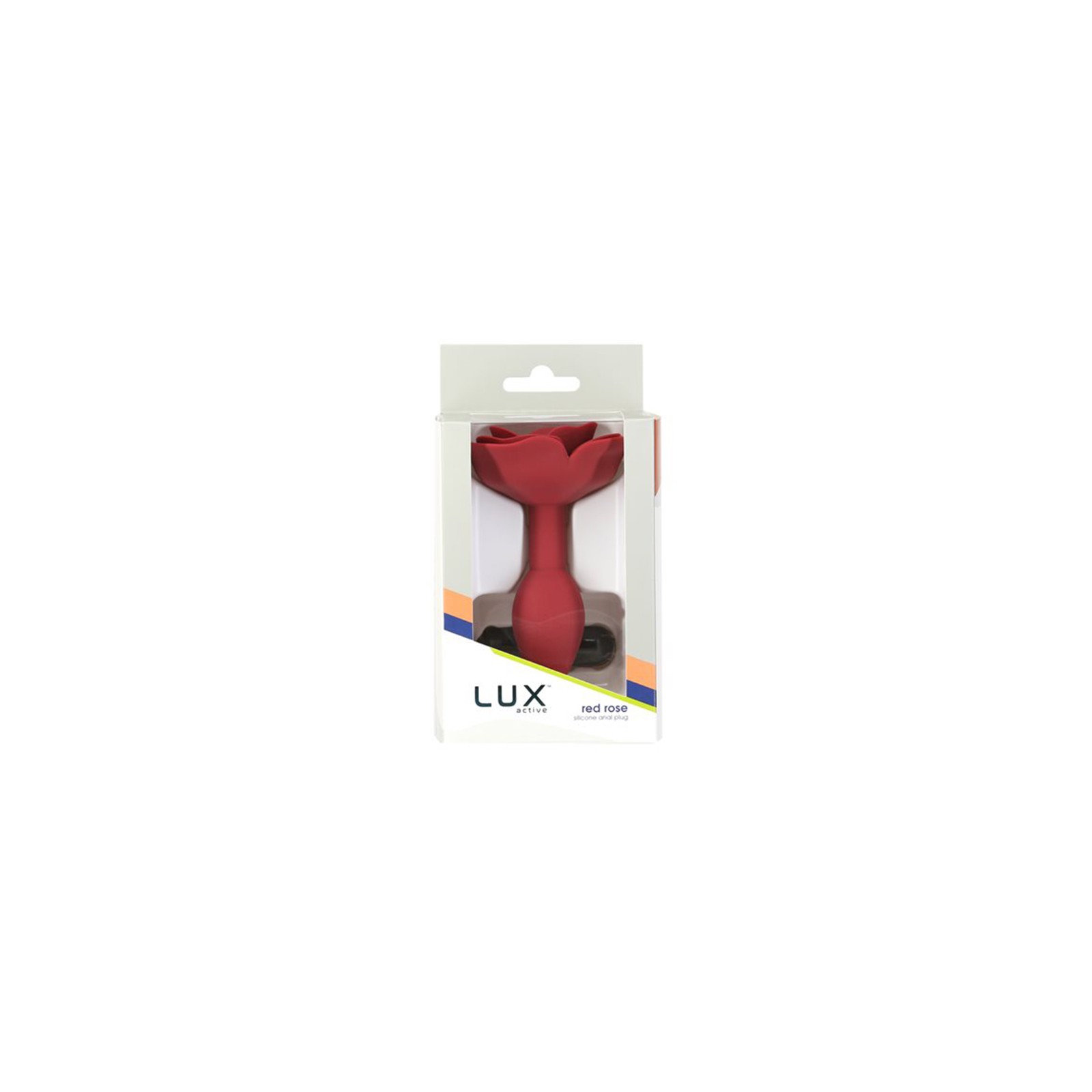 Lux Active Rose Silicone Butt Plug Red