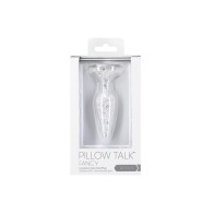 Pillow Talk Fancy Glass Anal Plug - Glitter Base