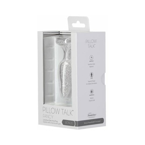 Plug Anal de Cristal Fancy Pillow Talk - Base de Glitter