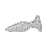 Pillow Talk Fancy Glass Anal Plug - Glitter Base