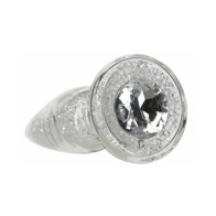 Pillow Talk Fancy Glass Anal Plug - Glitter Base