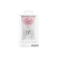 Pillow Talk Rosy Glass Anal Plug